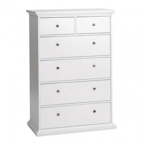 Komoda, bílá, PARIS 70306
