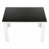 Jídelní stůl, bílá / černá, 120x80, KRAZ