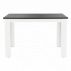 Jídelní stůl, bílá / černá, 120x80, KRAZ