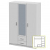 Skříň, bílá, INVITA Typ 2