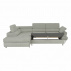Rozkládací sedací souprava, látka světle šedá, levá, Buton R