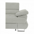 Rozkládací sedací souprava, látka světle šedá, levá, Buton R