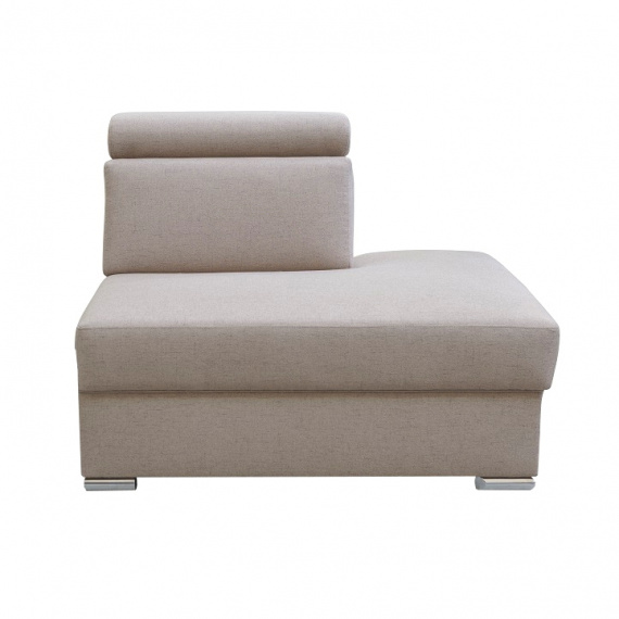 Otoman OTT MINI na objednávku k luxusní sedací soupravě, béžová, pravý, MARIETA