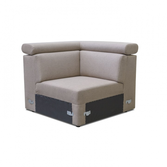 Rohová část na objednávku k luxusní sedací soupravě, béžová, MARIETA