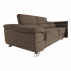 Rohová rozkládací sedačka, hnědá, pravá, LEGAS
