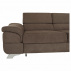 Rohová rozkládací sedačka, hnědá, pravá, LEGAS