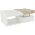 Konferenční stolek, bílý lesk / dub sonoma, MELIDA