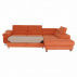Rohová rozkládací sedačka, terakota, pravá, LEGAS