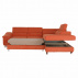 Rohová rozkládací sedačka, terakota, pravá, LEGAS