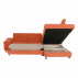 Rohová rozkládací sedačka, terakota, pravá, LEGAS