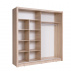 Skříň s posuvnými dveřmi, dub sonoma, BIRGAMO TYP 2