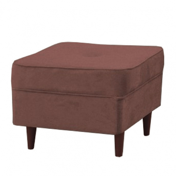 Moderní taburet, starorůžová/ořech, RUFINO