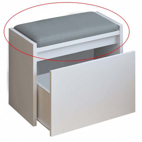 Polštář / poduška, šedá látka, BERGI