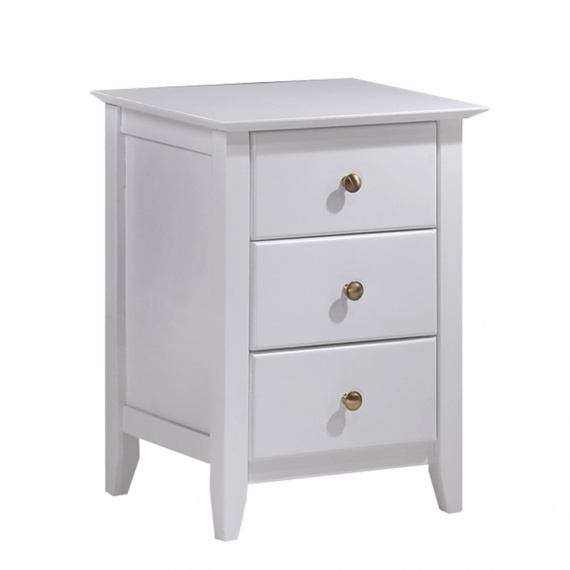 Noční stolek, bílá, JAVA 4