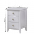 Noční stolek, bílá, JAVA 4
