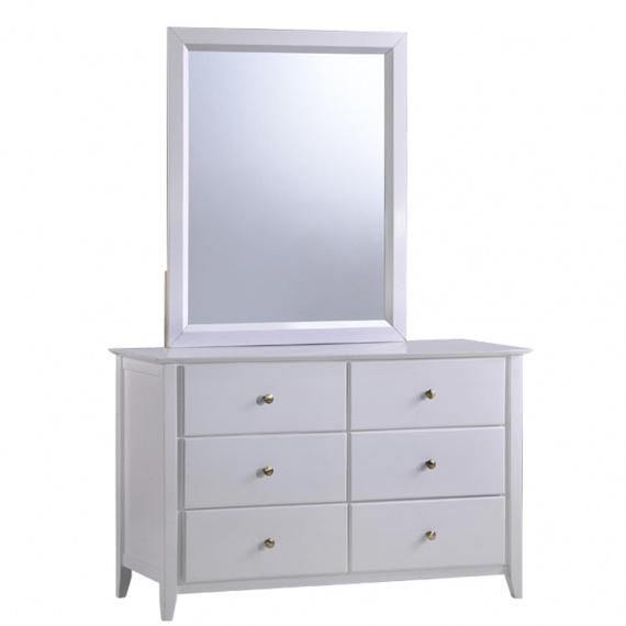 Komoda se zrcadlem, bílá, JAVA 6
