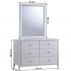 Komoda se zrcadlem, bílá, JAVA 6