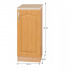 Kuchyňská skříňka, olše, pravá, LORA MDF NEW KLASIK S40