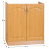 Dřezová skříňka, olše, LORA MDF NEW KLASIK S80ZL