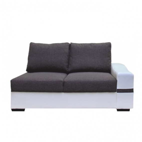 2-sed, bílá / šedá, pravý, OREGON 08-2SED + BOK