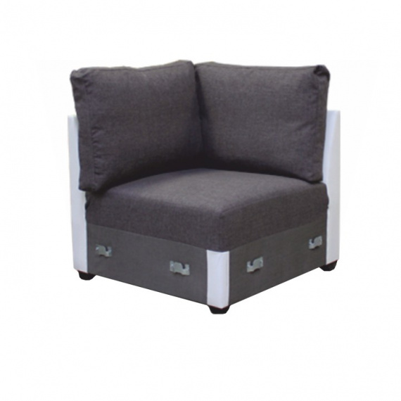 Rohová část, bílá / šedá, OREGON 09-ROH