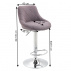 Barová židle, šedohnědá TAUPE / chromová, MARID