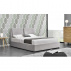 Postel s úložným prostorem, šedá látka, 160x200, GULIA 2 NEW