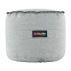 Sedací vak-taburet, šedá látka, NUTAN
