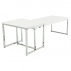 Set 2 konferenčních stolků, bílá extra vysoký lesk, ENISA TYP 2