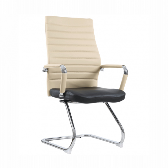 Zasedací stolička, béžová / černá, Drugi TYP 2