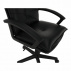 Kancelářské křeslo, černá ekokůže, GOTHEL