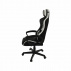 Kancelářské/herní křeslo, černá/bílá, KRISTOF