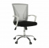 Kancelářské křeslo, šedá / černá / bílá / chrom, IZOLDA