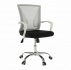 Kancelářské křeslo, šedá / černá / bílá / chrom, IZOLDA