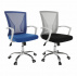 Kancelářské křeslo, šedá / černá / bílá / chrom, IZOLDA