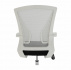 Kancelářské křeslo, šedá / černá / bílá / chrom, IZOLDA