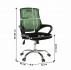 Kancelářské křeslo, zelená / černá / chrom, IMELA TYP 2