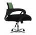 Kancelářské křeslo, zelená / černá / chrom, IMELA TYP 2