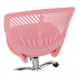 Otočná židle, růžová/chrom, SELVA