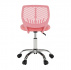 Otočná židle, růžová/chrom, SELVA