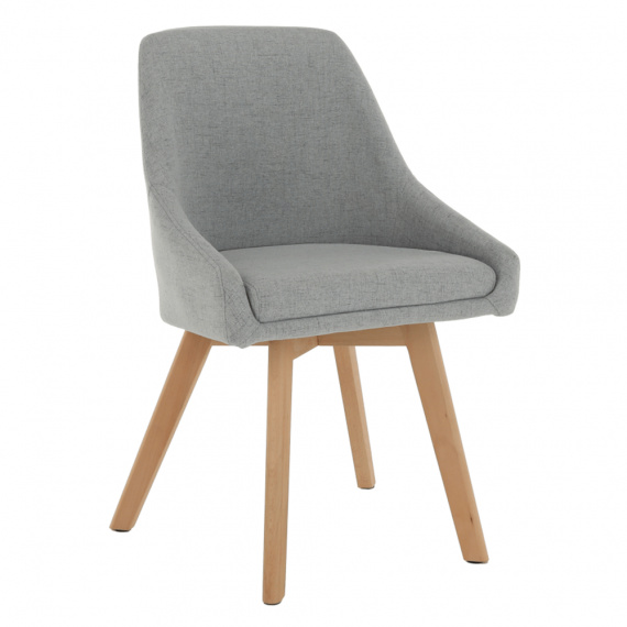 Jídelní židle, šedá/buk, TEZA