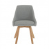 Jídelní židle, šedá/buk, TEZA