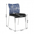 Zasedací židle, modrá/černá/chrom, ALTAN
