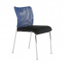 Zasedací židle, modrá/černá/chrom, ALTAN
