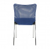 Zasedací židle, modrá/černá/chrom, ALTAN