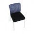 Zasedací židle, modrá/černá/chrom, ALTAN