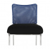 Zasedací židle, modrá/černá/chrom, ALTAN