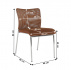 Zasedací židle, hnědá/chrom, ALTAN