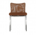 Zasedací židle, hnědá/chrom, ALTAN