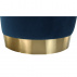 Taburet, modrá Velvet látka/gold chrom-zlatá, ALAZ